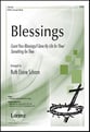 Blessings SATB choral sheet music cover